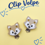 Clip Volpe in silicone – Accessorio per portaciuccio e fai da te by ARTEKIDS