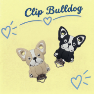 Clip Bulldog in silicone – Accessorio creativo per portaciucci e articoli handmade