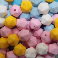 Esagoni 14mm in Silicone Atossico – Accessori per Catenelle Portaciuccio e Creazioni Fai da Te