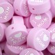 Inserto I Love Mom in silicone – Dettaglio dolce per accessori handmade e regali affettuosi