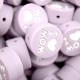 Inserto I Love Mom in silicone – Dettaglio dolce per accessori handmade e regali affettuosi