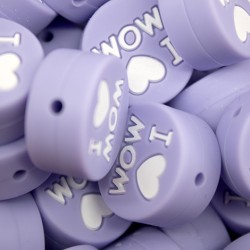 Inserto I Love Mom in silicone – Dettaglio dolce per accessori handmade e regali affettuosi