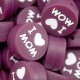 Inserto I Love Mom in silicone – Dettaglio dolce per accessori handmade e regali affettuosi