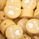 Inserto I Love Mom in silicone – Dettaglio dolce per accessori handmade e regali affettuosi