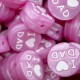 Inserto I Love Dad in silicone – Dettaglio affettuoso per accessori neonato e handmade