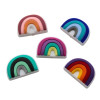 Inserto Arcobaleno Multicolor in silicone – Dettaglio creativo per portaciucci e articoli handmade