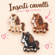 Inserto Cavallo in Silicone per Catenelle Portaciuccio – 27x32x10 mm