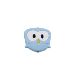 Inserto Civetta in silicone – Dettaglio creativo per accessori neonato e progetti handmade