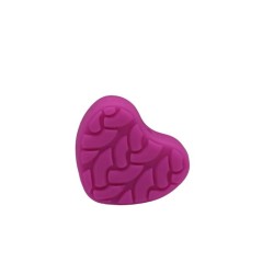 Inserto Cuore con Treccia in Silicone Atossico – Sicuro e Colorato per Creazioni Infantili