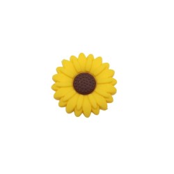 Inserto Girasole in silicone – Dettaglio floreale per portaciucci e accessori handmade