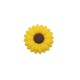 Inserto Girasole in silicone – Dettaglio floreale per portaciucci e accessori handmade