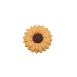 Inserto Girasole in silicone – Dettaglio floreale per portaciucci e accessori handmade