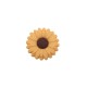 Inserto Girasole in silicone – Dettaglio floreale per portaciucci e accessori handmade