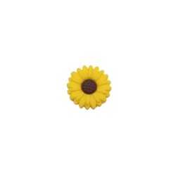 Inserto Girasole in silicone – Dettaglio floreale per portaciucci e accessori handmade