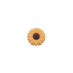 Inserto Girasole in silicone – Dettaglio floreale per portaciucci e accessori handmade