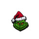 Inserto Grinch in silicone – Dettaglio originale per creazioni handmade natalizie