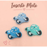 Inserto Moto in silicone – Dettaglio dinamico per portaciucci e accessori handmade