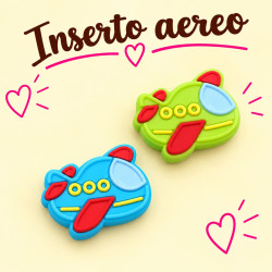 Inserto Aereo in silicone – Dettaglio creativo per portaciucci e accessori handmade a tema viaggio