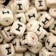 Lettere 12mm Silicone Effetto Legno