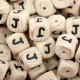 Lettere 12mm Silicone Effetto Legno