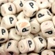 Lettere 12mm Silicone Effetto Legno