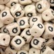 Lettere 12mm Silicone Effetto Legno