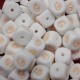 Lettere 12 mm Silicone  Bianco/Beige