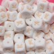Lettere 12 mm Silicone  Bianco/Beige