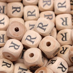 Lettere 12mm Legno Stampato in Superficie