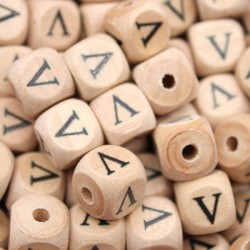Lettere 12mm Legno Stampato in Superficie