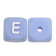 Lettere 12mm Silicone Azzurro Pastello/Bianco