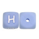 Lettere 12mm Silicone Azzurro Pastello/Bianco