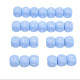 Lettere 12mm Silicone Azzurro Pastello/Bianco