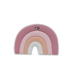 Massaggiagengive Arcobaleno Multicolor in silicone – Accessorio creativo e sicuro per neonati e handmade