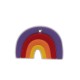 Massaggiagengive Arcobaleno Multicolor in silicone – Accessorio creativo e sicuro per neonati e handmade