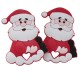 Massaggiagengive Babbo Natale in silicone – Accessorio festoso per neonati e creazioni handmade