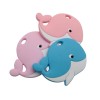 Massaggiagengive Balena in silicone – Accessorio sicuro e marino per neonati e handmade