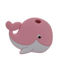 Massaggiagengive Balena in silicone – Accessorio sicuro e marino per neonati e handmade