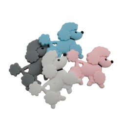 Massaggiagengive Barboncino in silicone – Accessorio sicuro e dolcissimo per neonati e creazioni handmade