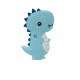 Massaggiagengive Dinosauro in silicone – Accessorio sicuro e giocoso per neonati e progetti handmade