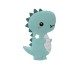 Massaggiagengive Dinosauro in silicone – Accessorio sicuro e giocoso per neonati e progetti handmade