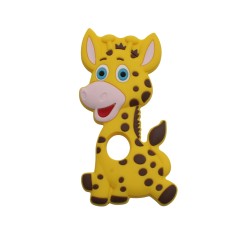Massaggiagengive Giraffa in silicone – Accessorio dolce e sicuro per neonati e creazioni handmade