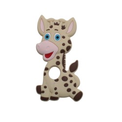 Massaggiagengive Giraffa in silicone – Accessorio dolce e sicuro per neonati e creazioni handmade