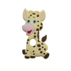Massaggiagengive Giraffa in silicone – Accessorio dolce e sicuro per neonati e creazioni handmade