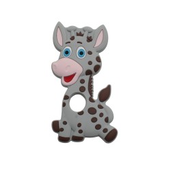 Massaggiagengive Giraffa in silicone – Accessorio dolce e sicuro per neonati e creazioni handmade