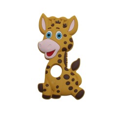 Massaggiagengive Giraffa in silicone – Accessorio dolce e sicuro per neonati e creazioni handmade