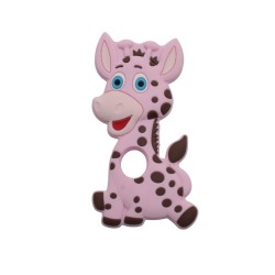 Massaggiagengive Giraffa in silicone – Accessorio dolce e sicuro per neonati e creazioni handmade