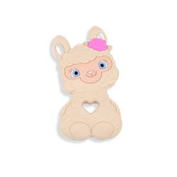 Massaggiagengive Lama in silicone – Accessorio sicuro e creativo per neonati e handmade