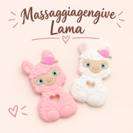 Massaggiagengive Lama in silicone – Accessorio sicuro e creativo per neonati e handmade