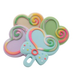 Massaggiagengive Lollipop in silicone personalizzabile – Colorato, sicuro e perfetto per creazioni handmade